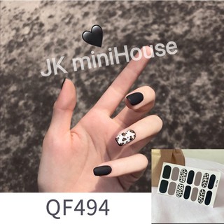 [ JK ] Giấy dán trang trí Nail có sẵn keo ( Set 14 ngón/ miếng )