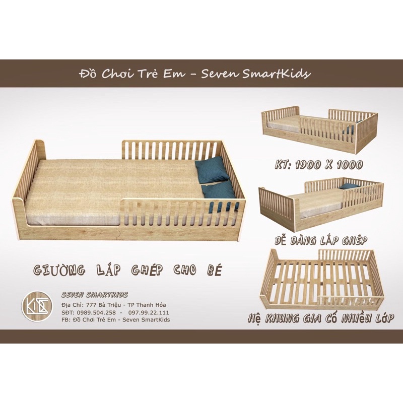 Giường phong cách Hàn Quốc cho bé