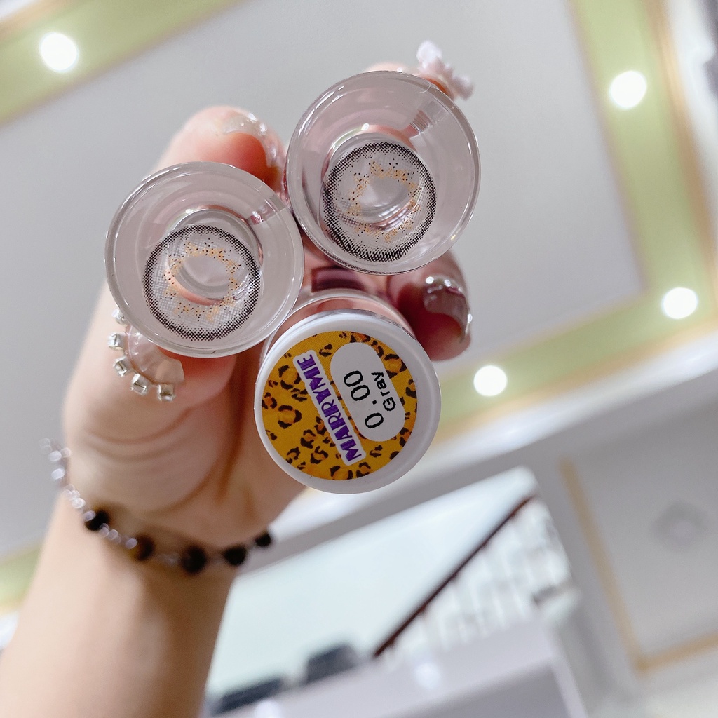 Lens mắt kính áp tròng  0 độ , Mẫu Lens Shop Tự Chọn  [Dùng 1 Năm]