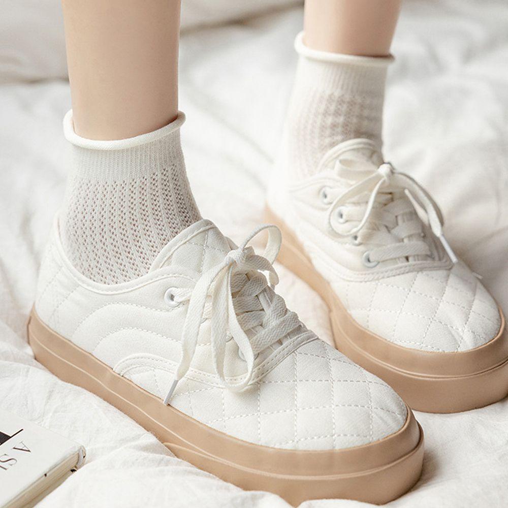 AROMA Đôi Vớ Lưới Ngắn Phong Cách Harajuku Thời Trang Mùa Hè Cho Nữ