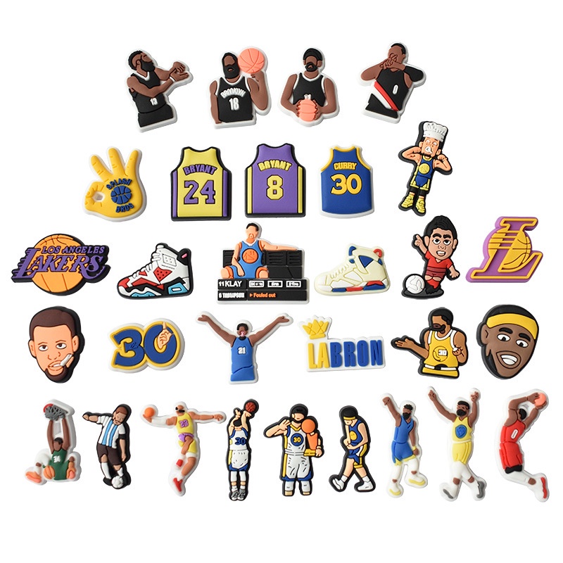 Jibbitz Crocss / crocs Nút / Phụ Kiện Nút / Giày Dép / Bóng Rổ nba jibbitz