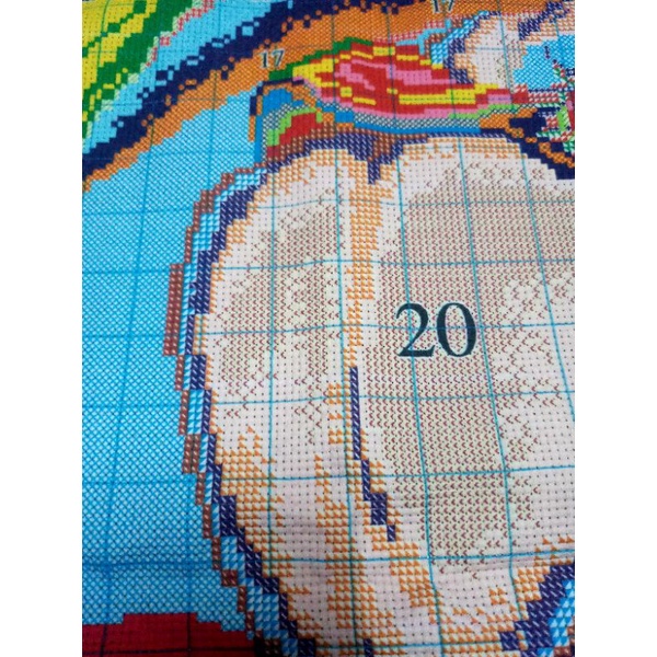 Tranh thêu Công chúa bong bóng E123