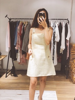 JUMPSUIT dạ tweed 2 dây siêu đẹp