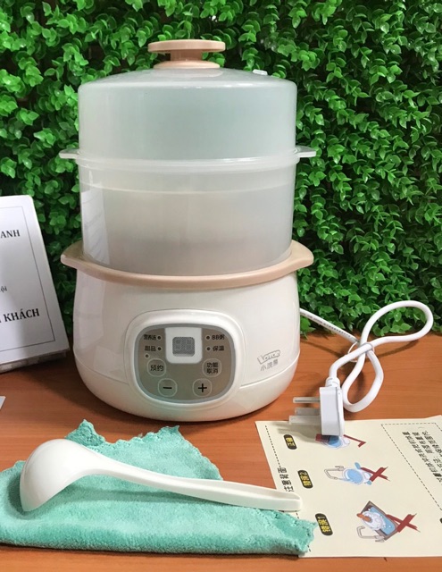[Mã SKAMA07 giảm 8% đơn 250k]NỒI NINH HẦM CÁCH THUỶ NẤU CHÁO LOTOR 0,8L CHO BÉ (NẤU VÀ HẤP CÙNG LÚC)
