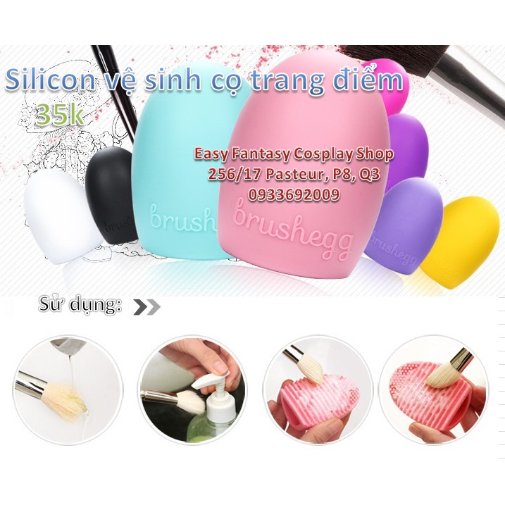 Miếng Silicon vệ sinh cọ trang điểm