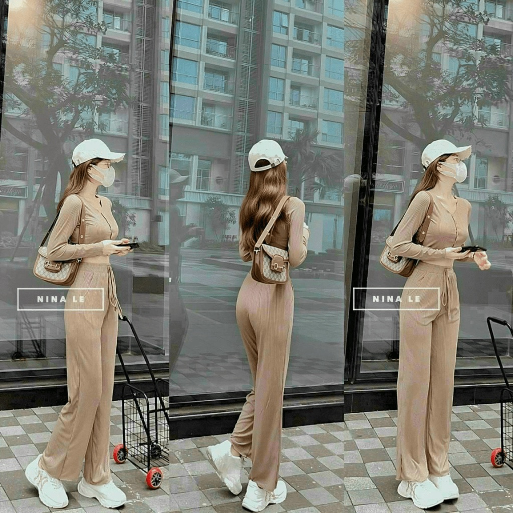 (Free Ship) SET THUN GÂN 1 SET ĐỒ ĐI CHƠI NĂNG ĐỘNG KHÔNG THỂ THIẾU TRONG TỦ ĐỒ CÁC CÔ GÁI UP h.h.p