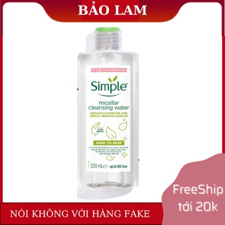 Nước Tẩy Trang Simple Micellar Water 200ml