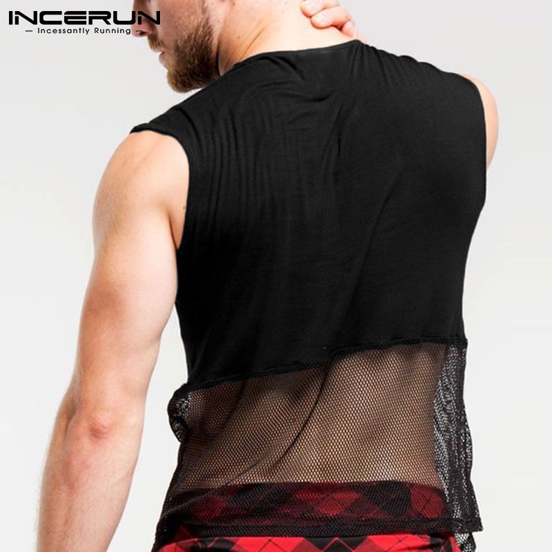 Áo thun ba lỗ INCERUN thiết kế thời trang cho nam