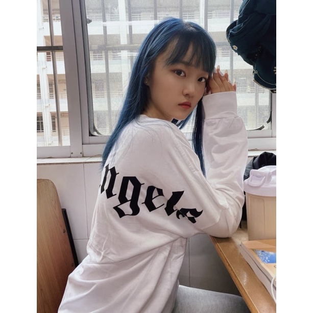 Áo thun Palm Angels Sweater ( lưng áo ), áo phông dài tay form rộng Hottrend2021 ( Nam, Nữ )