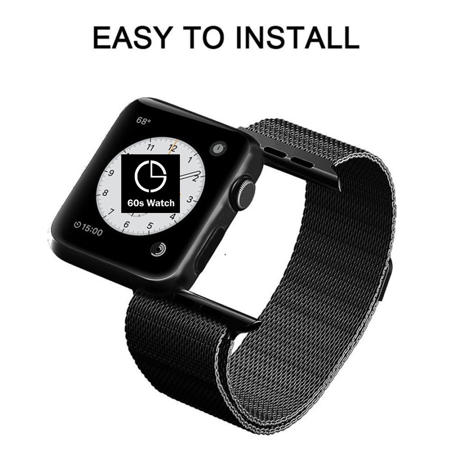 Dây Đeo Thép Lưới Milanese Thay Thế Dành Cho Apple Watch