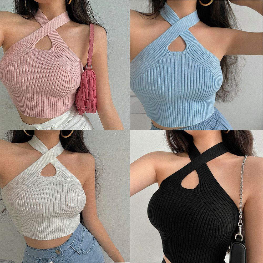 Áo Croptop Trễ Vai Ôm Dáng Thời Trang Mùa Hè Cho Nữ