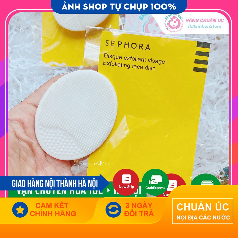 [CHUẨN AIR] Miếng rửa mặt silicon Sephora (nội địa Pháp), Pad rửa mặt