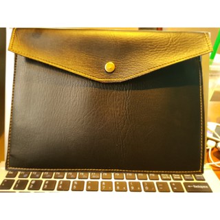 túi đựng ipad sổ sách bút thước đa năng da bò thật chống nước.