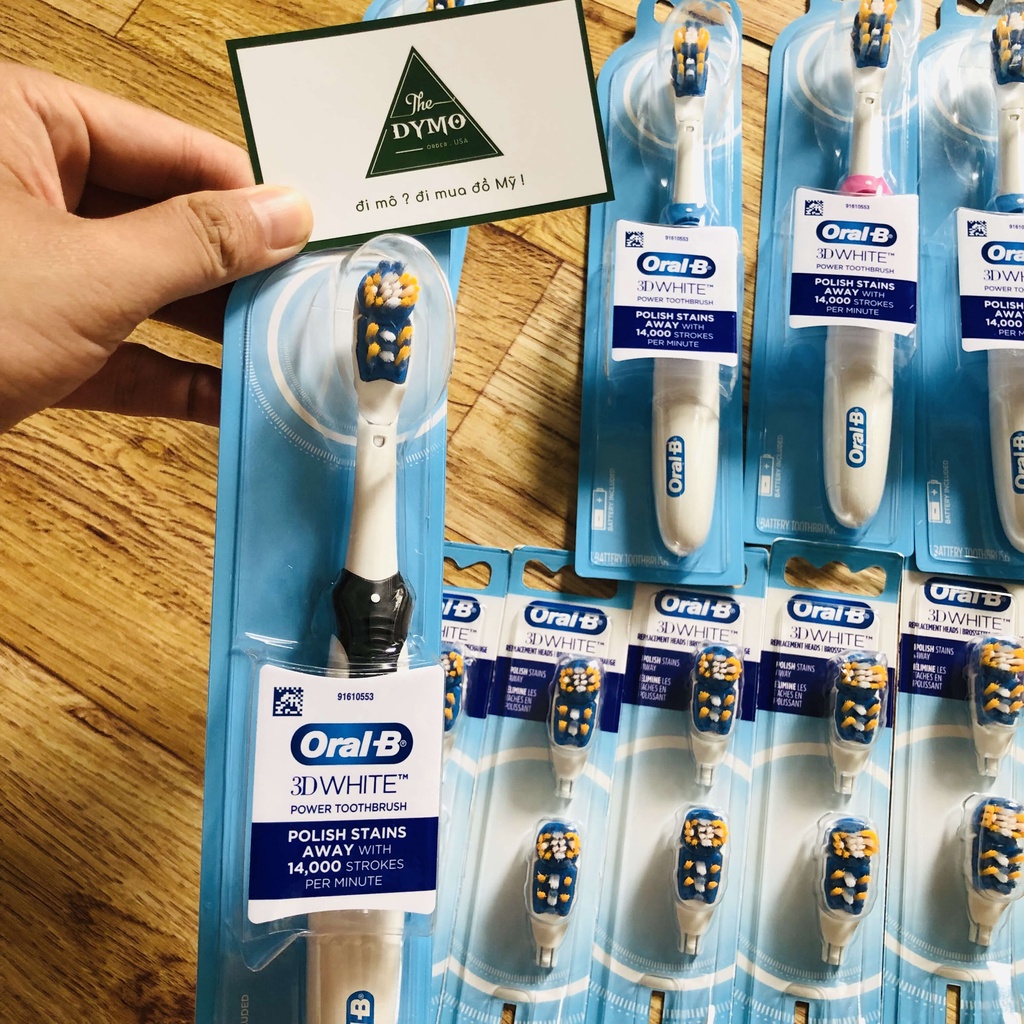 Bàn Chải Pin Oral-B 3D White 14000 Vòng/Phút | THE DYMO
