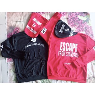 FREESHIP ĐƠN 99K_ÁO NỈ MŨ ESCAPE (kèm ảnh thật) . .