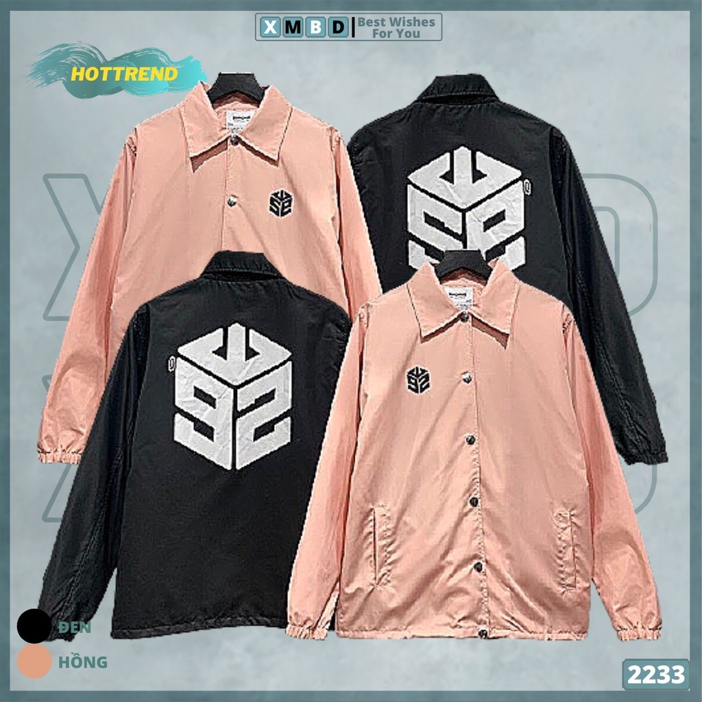 Áo Khoác Dù Nam Nữ Chất Siêu Đẹp Bomber Jackets Gió 2 Lớp Form UNISEX in SWE TRƠN - AK2233