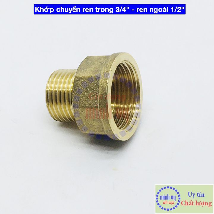 Khớp chuyển ren TRONG 27mm  sang ren NGOÀI 21mm