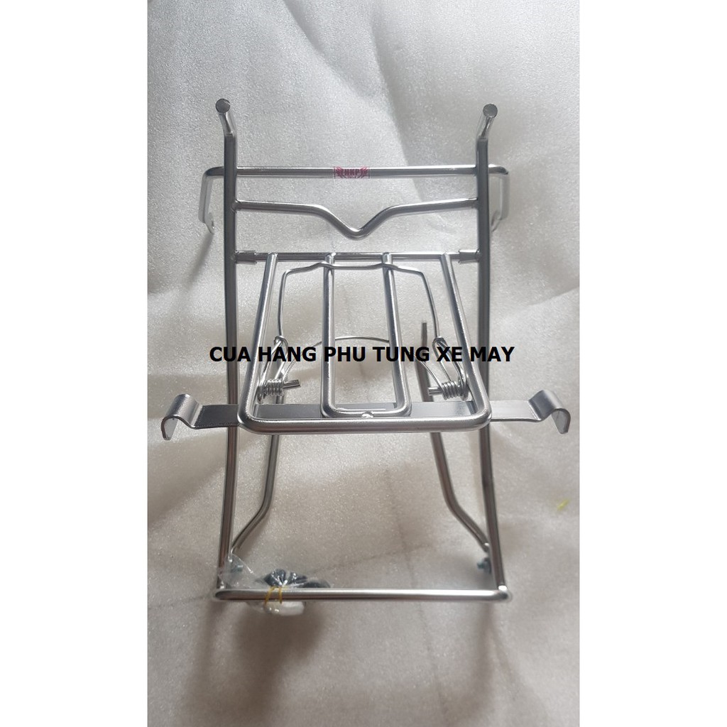 BAGA GIỮA XE AIRBLADE 2010 NẮP XĂNG GIỮA INOX 10 LI