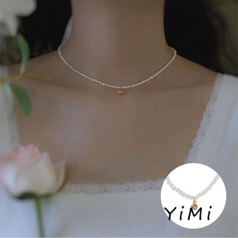 Vòng cổ đính ngọc trai nhân tạo