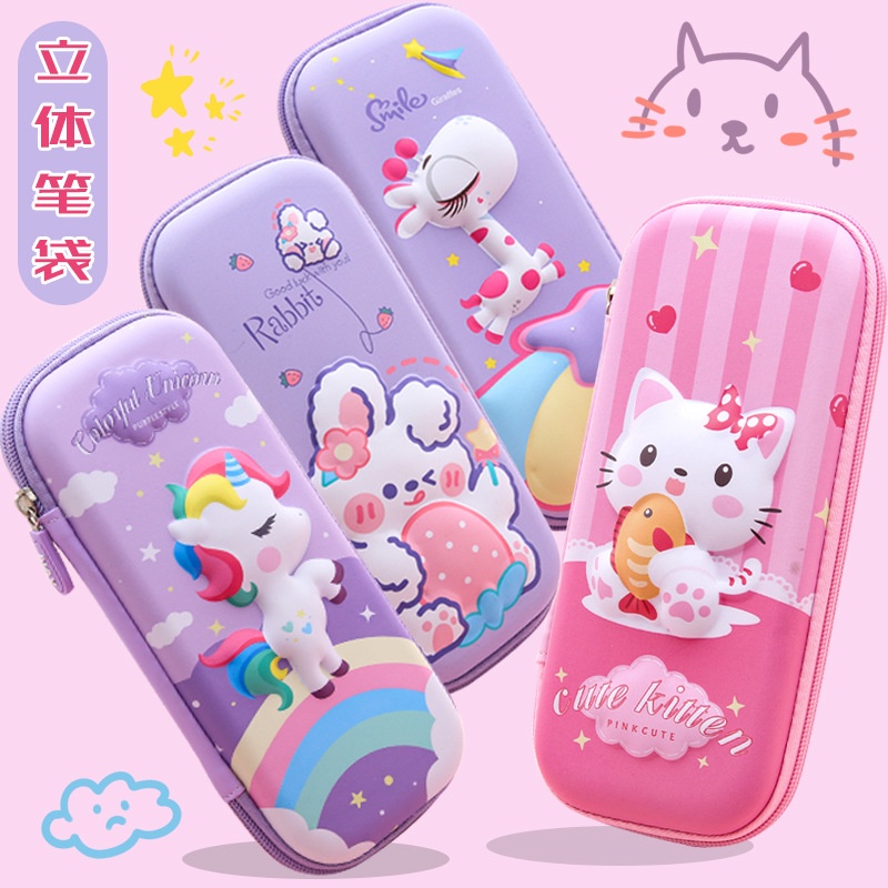 Túi Đựng Bút Hình Kì Lân 3D Ốp