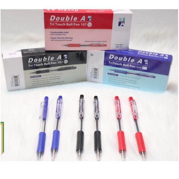 Bút bi Double A Tritouch 0.7mm chính hãng Double A, nét đậm viết trơn, đều, đẹp