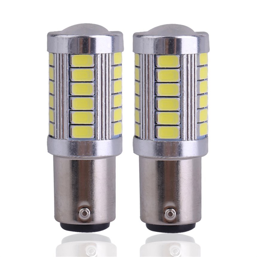 Bộ 2 Bóng Đèn Đuôi Xe Hơi Ba15s P21w 1156 33smd 5630 12v