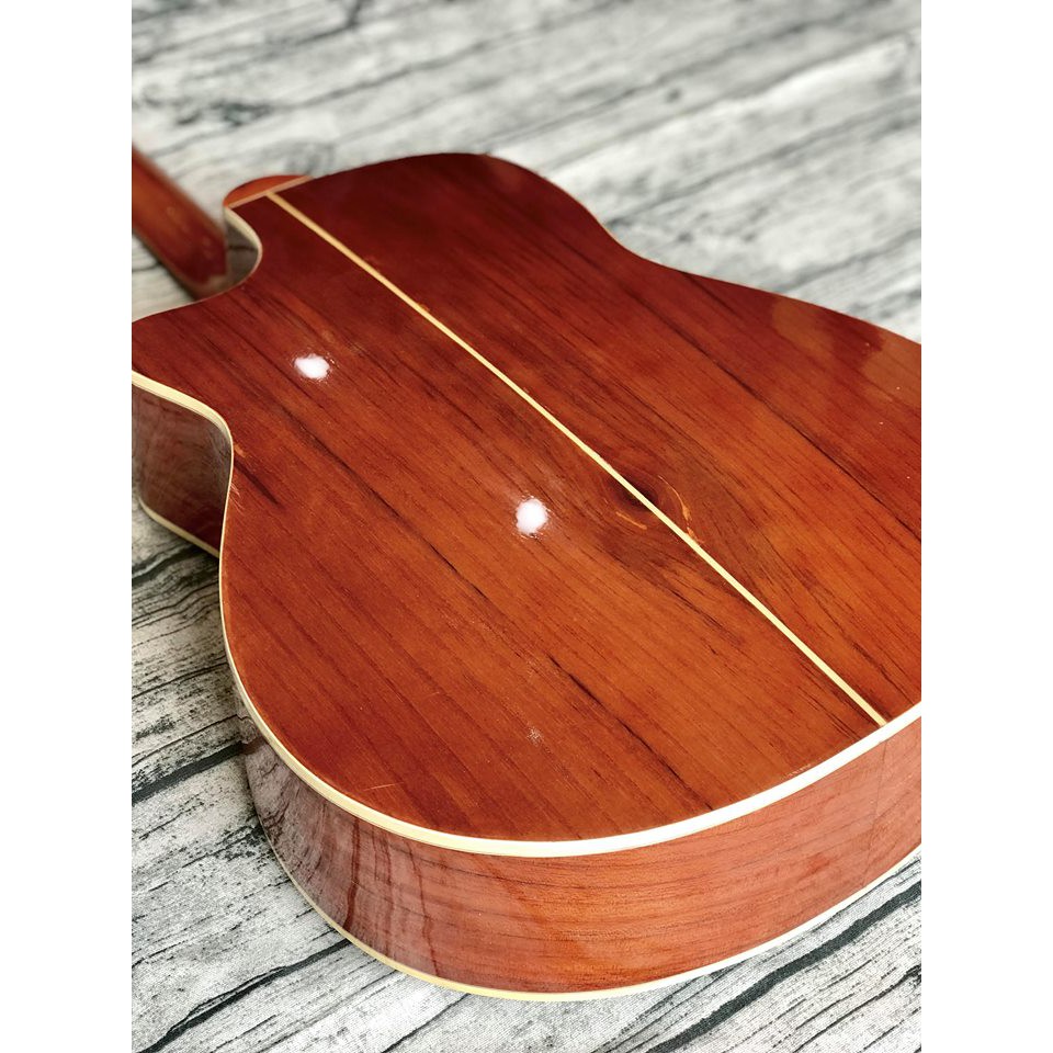 Guitar Acoustic gỗ thịt HD-F75Sv có EQ kết nối ra loa