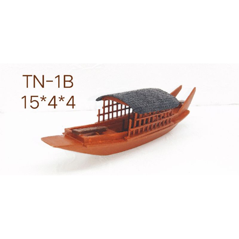 Mô Hình Thuyền Gỗ Đánh Cá ( Nổi Trên Nước) Thuyền Nhỏ 15*4*4
