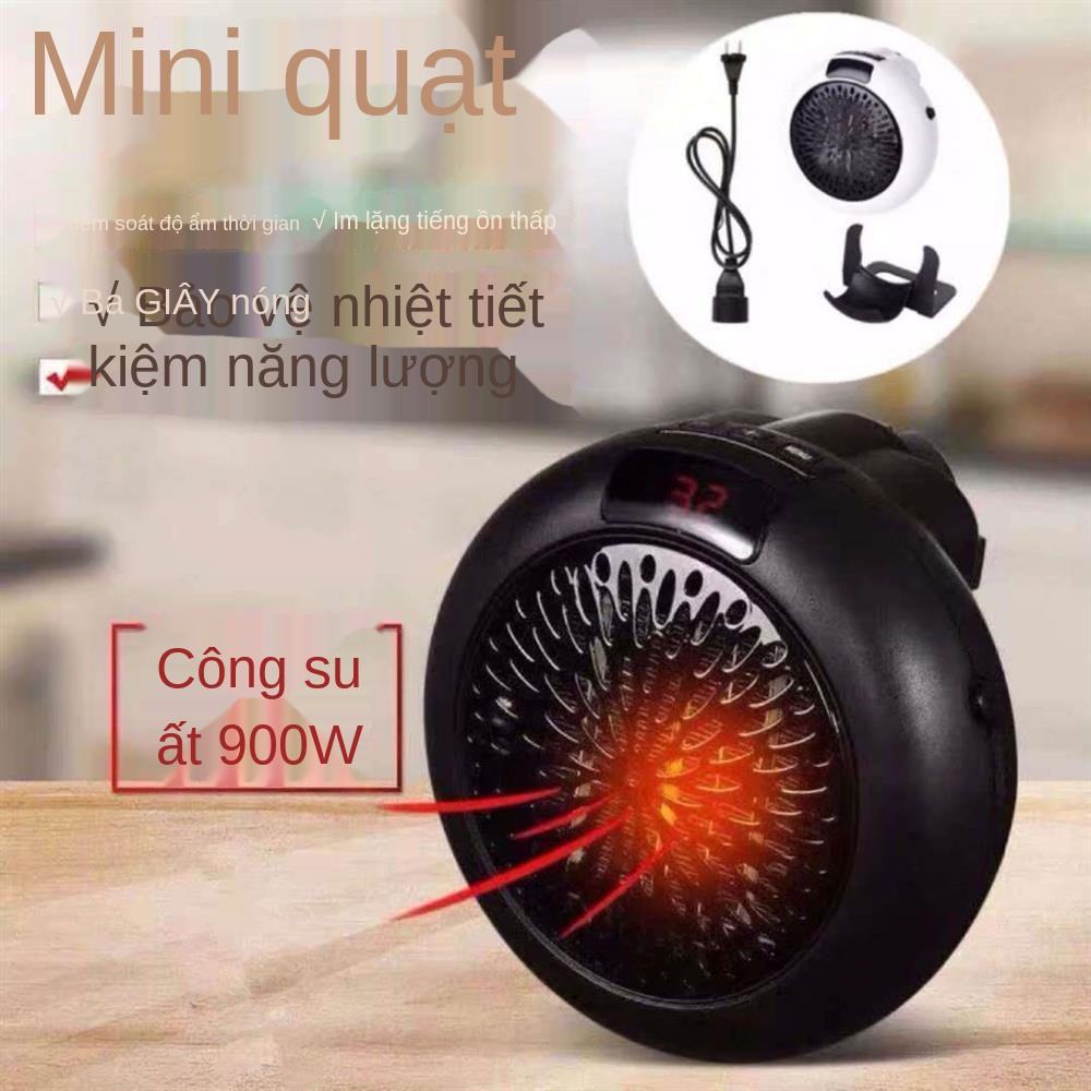 ●◙✼Máy sưởi mini nắng loại nhỏ của Đức gia dụng tiết kiệm điện ấm công nghệ màu đen tạo tác nhiệt nhanh <