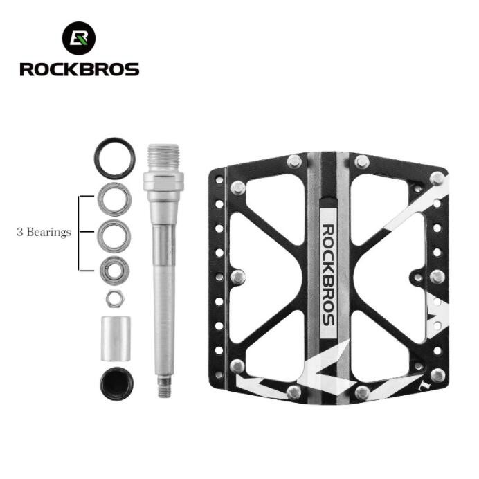 Cặp bàn đạp ROCKBROS CR 9/ 16&quot; bằng hợp kim nhôm cho xe đạp leo núi Bmx Mtb