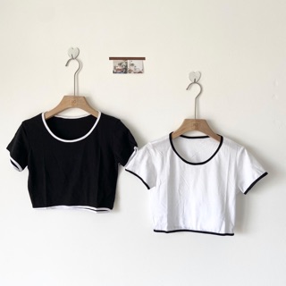Áo croptop viền siêu đẹp ạ