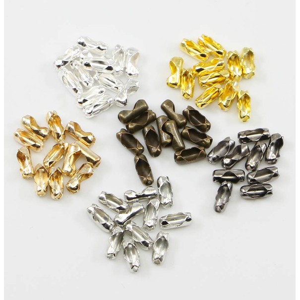 Set 200 Đầu Nối Dây Xích 1.5 / 2 / 2.4 / 3.2 MM Chuyên Dụng Làm Trang Sức DIY