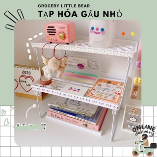 Kệ mini đựng đồ đa năng gấp gọn xinh xắn - taphoagaunho