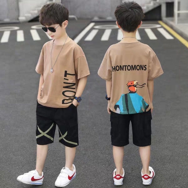 Set Đồ Thể Thao 2 Món Gồm Áo Tay Ngắn + Quần Thời Trang Mùa Hè Cho Bé Trai Từ 3 Đến 4-5 Đến 6 Đến 7 Đến 8-9 - 10-11 Tuổi