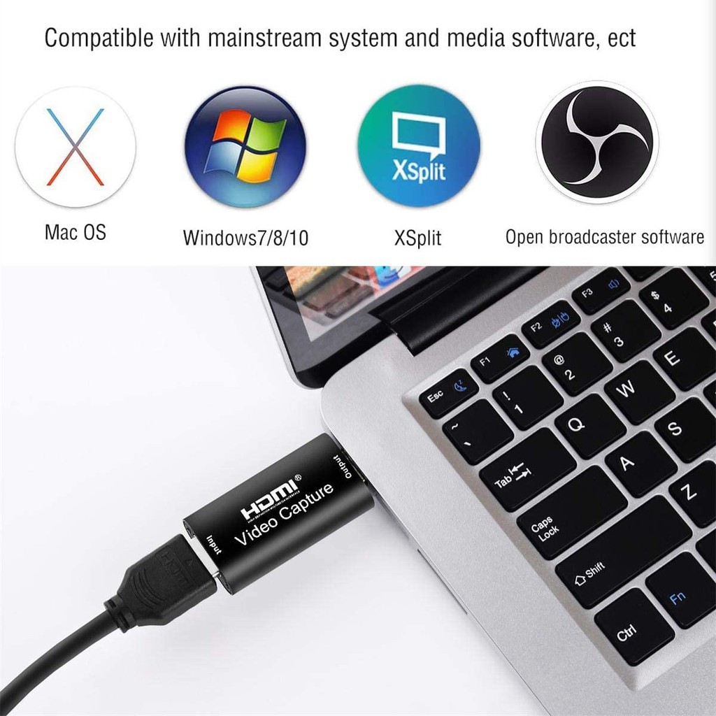 Đầu chuyển HDMI vào laptop, pc qua cổng USB, Video capture hỗ trợ độ phân giải 4K - HDMI - Usb 3.0