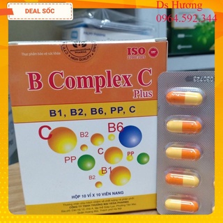 B complex c plus - bổ sung vitamin b, vitamin c - hộp 10 vỉ x 10 viên nang