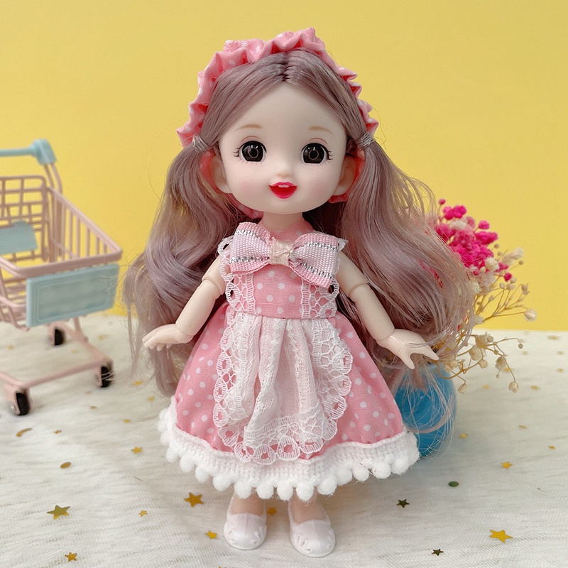 Đồ chơi bé gái búp bê barbie 3D cute dùng làm quà sinh nhật cho bé gái ANDAKIDS AD883