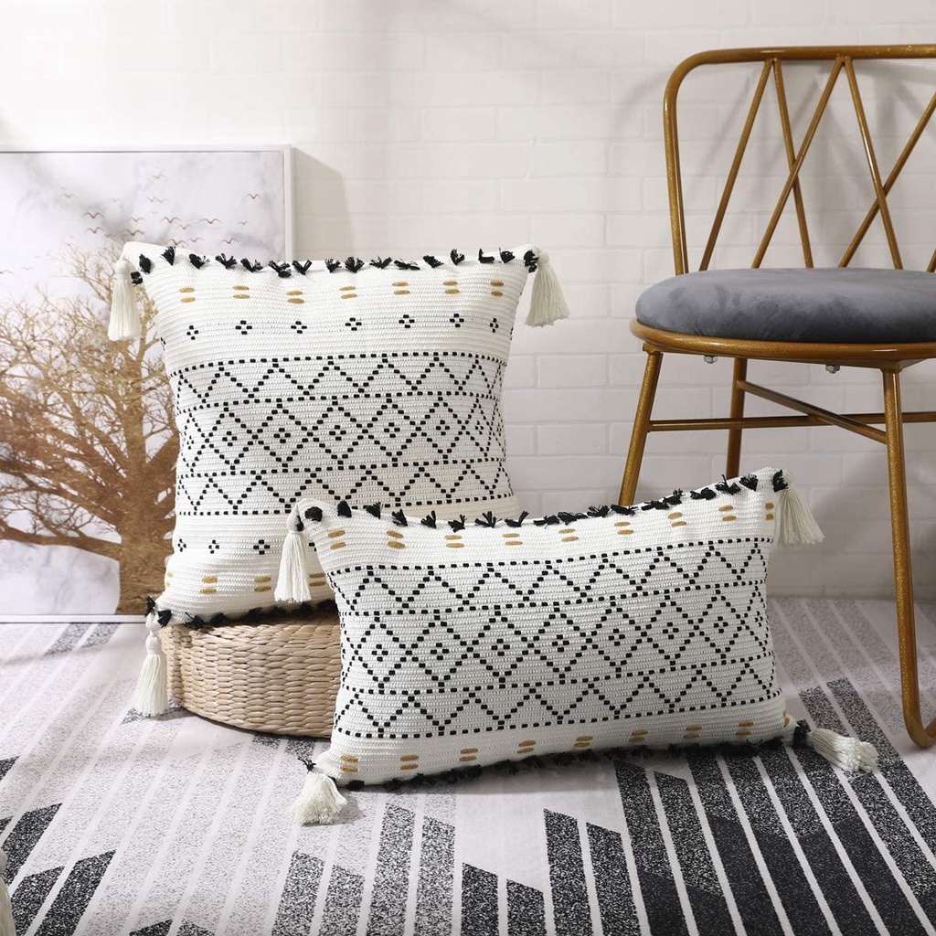 Vỏ Gối Tựa Lưng Sofa Trang Trí Phong Cách Bohemian 15H