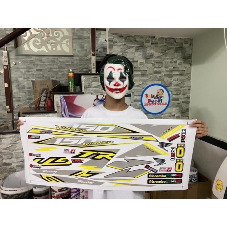 Tem rời Winner GTR dán xe trắng