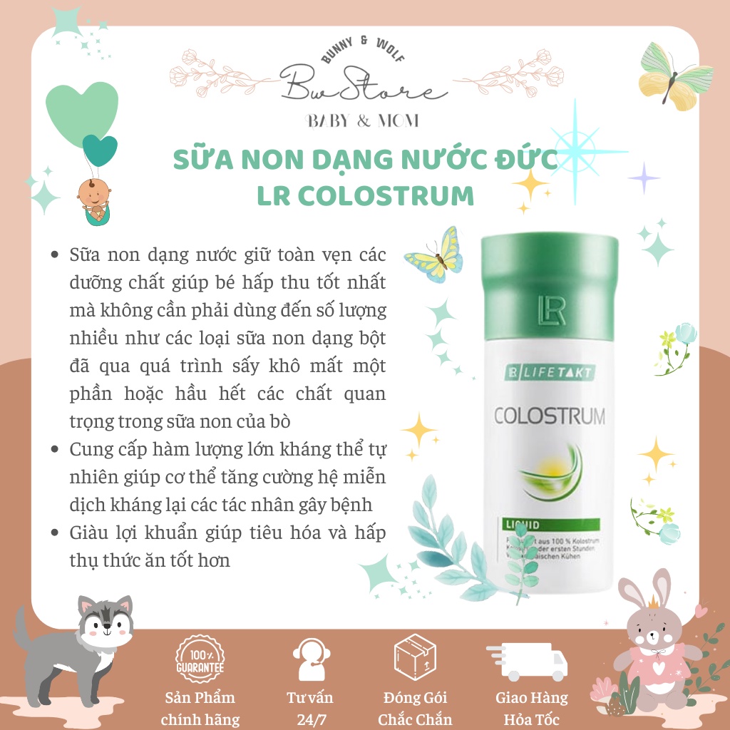 Sữa Non Dạng Nước LR Life Takt Colostrum nội địa Đức 125ml