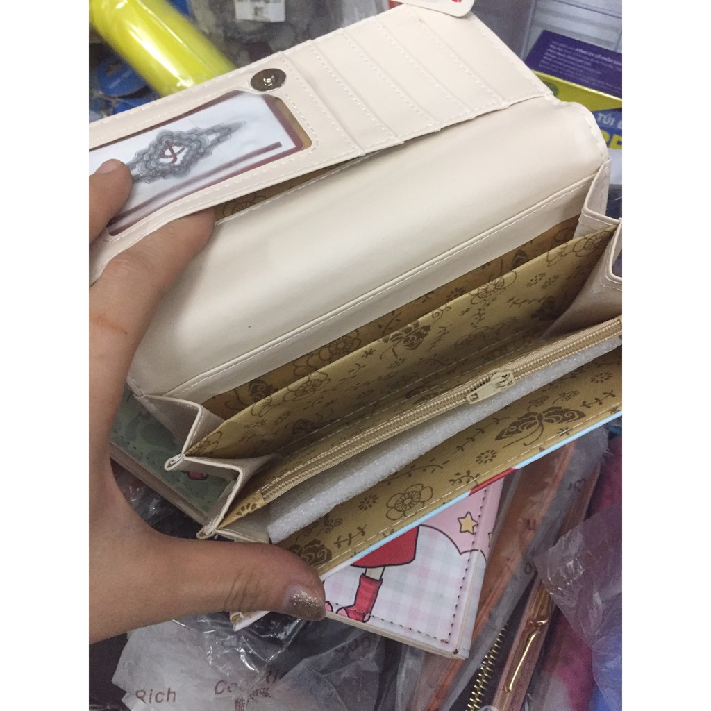 Bóp ví dài cầm tay cute cho nữ