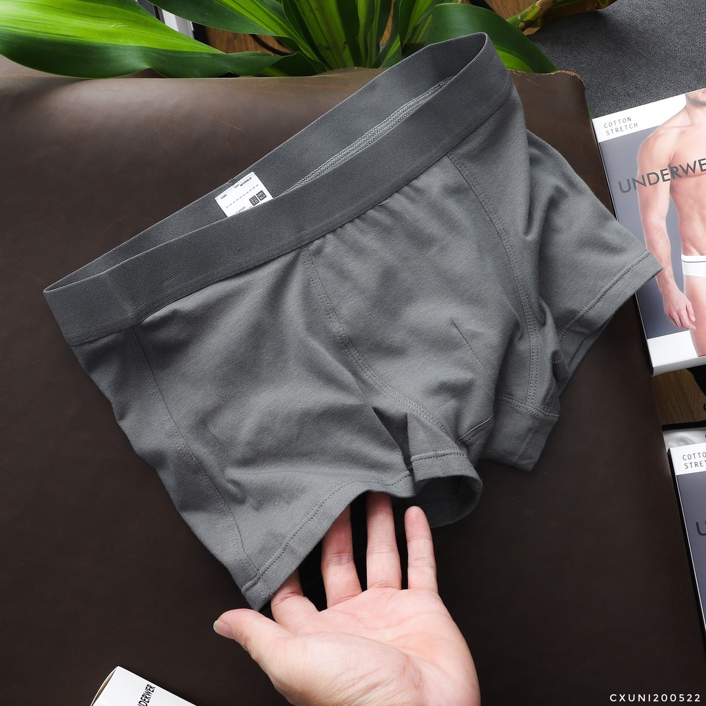 Quần Lót  Nam BOXER UNIQLO ĐÙI Chất Vải Cotton 4 Chiều Cực Mịn Và Mát hàng xuất xịn chính hãng 2022