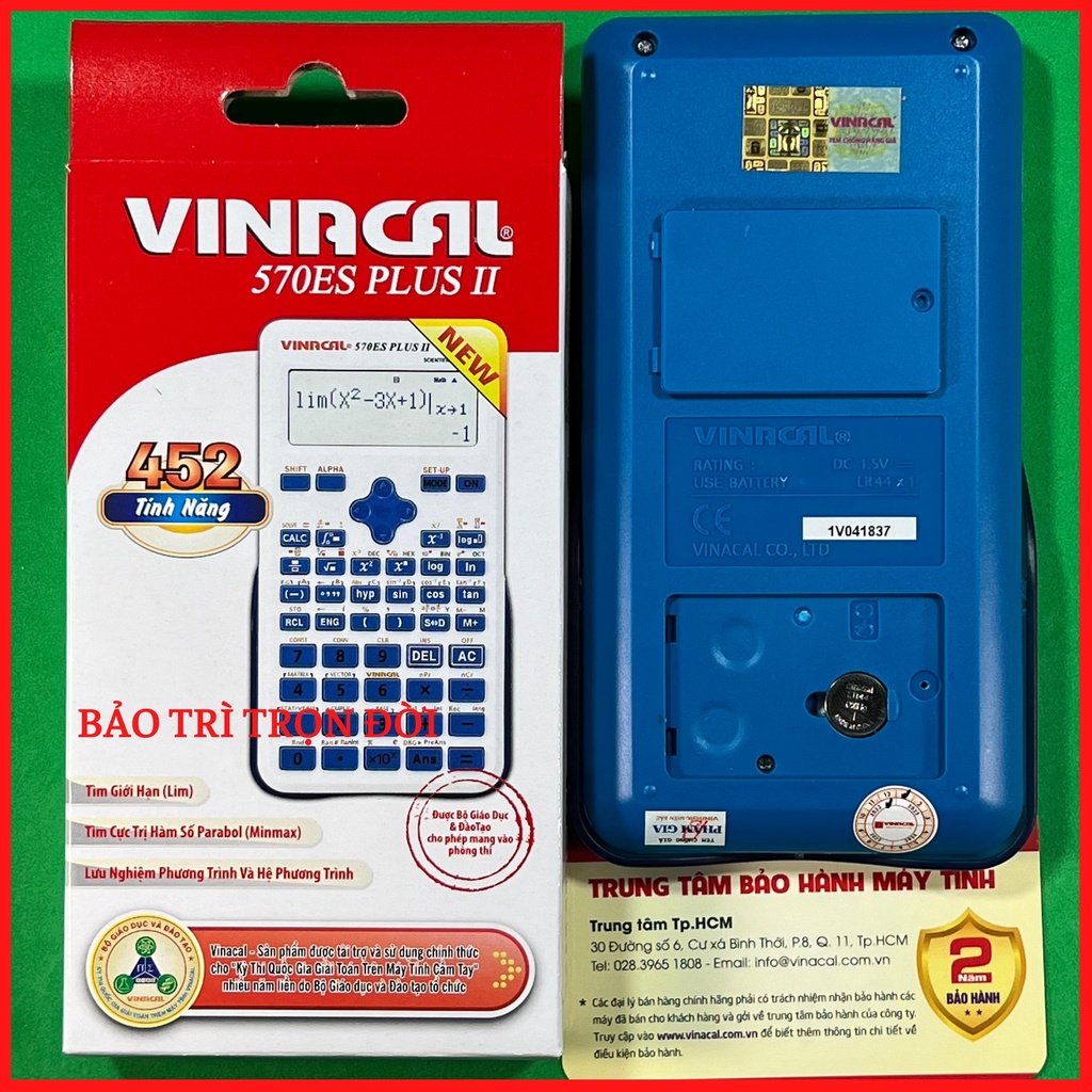 Máy tính Vinacal 570ES Plus II chính hãng
