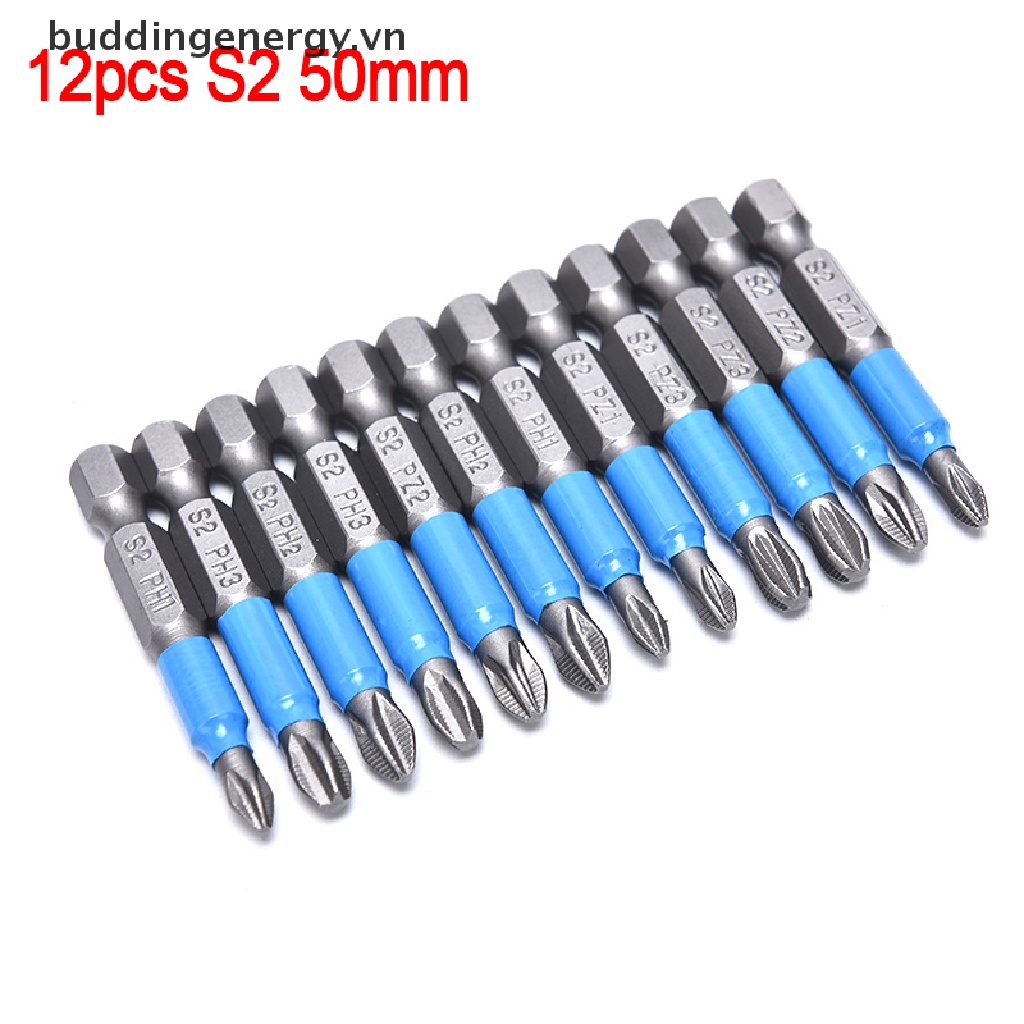 Bộ 12 Mũi Khoan Điện Một Mặt Chống Trượt PH 50mm