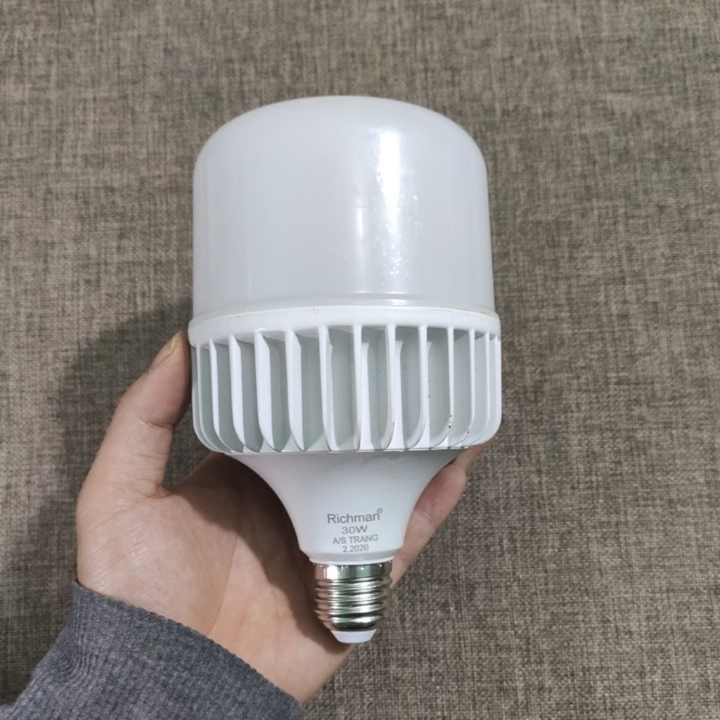 Bóng đèn LED BULB- trụ đúc nhôm- 30W hàng cao cấp RICHMAN