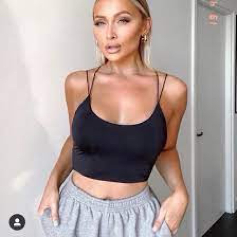 Áo Croptop Nữ 2 Dây Xuất Xịn, Áo Thun Su Cao Cấp Ôm Body Xuất Khẩu SLA S M