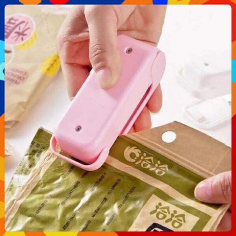 Máy hàn miệng túi mini,dùng pin tiểutiên dụng trong gia đình (a,b)