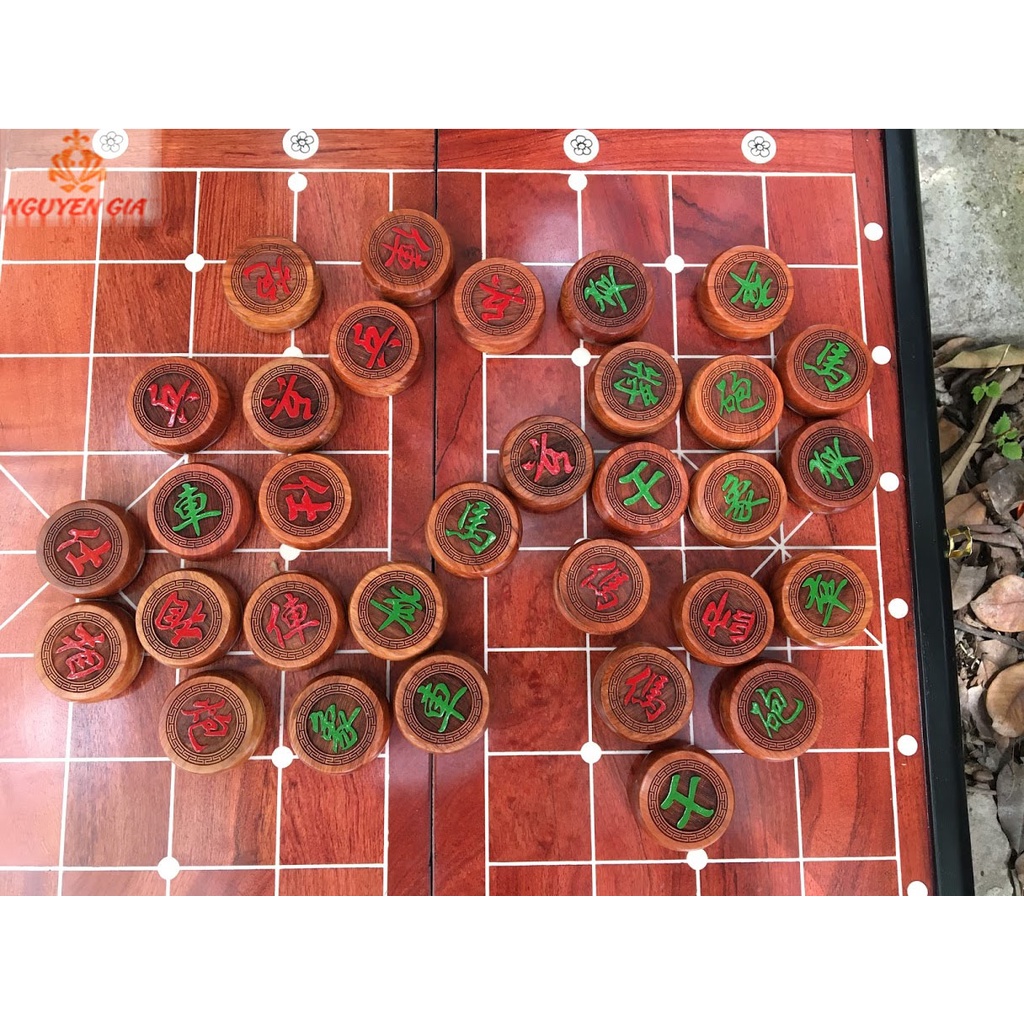 Quân cờ Tướng gỗ Hương