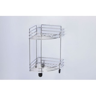 Kệ góc inox 2 tầng BN640 - inox 304 cao cấp