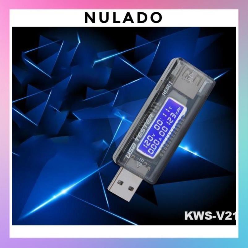 Thiết bị test pin sạc, củ sạc, đo dòng điện, check dung lượng pin KWS-V21 NULADO